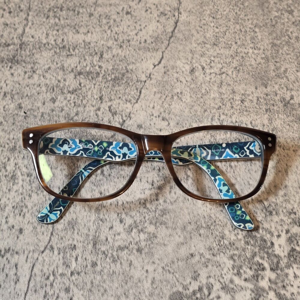 VERA BRADLEY READERS - DARLENE  INK BLUE - (IBE) EYEGLASSES SIZE : 52-17-140